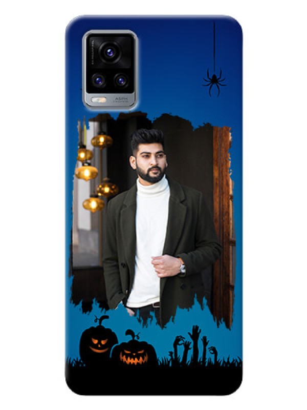 Custom Vivo V20 mobile cases online with pro Halloween design 