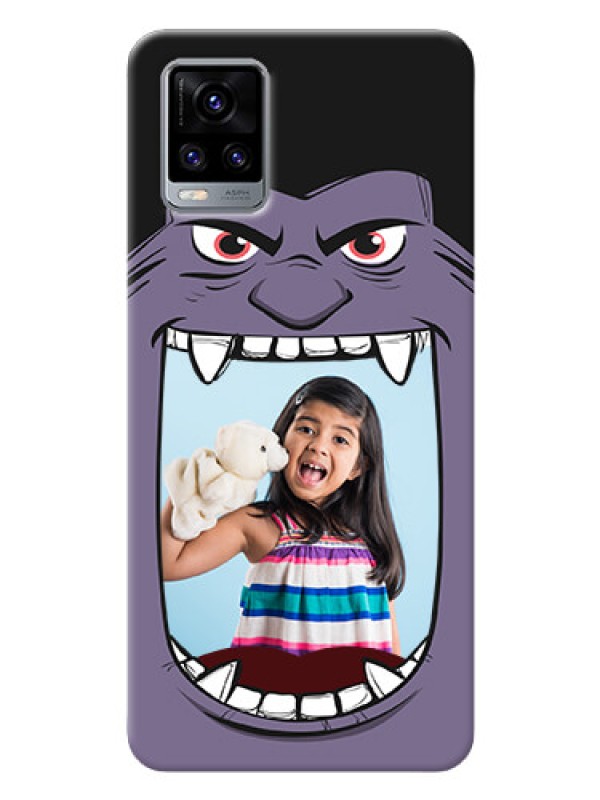 Custom Vivo V20 Personalised Phone Covers: Angry Monster Design
