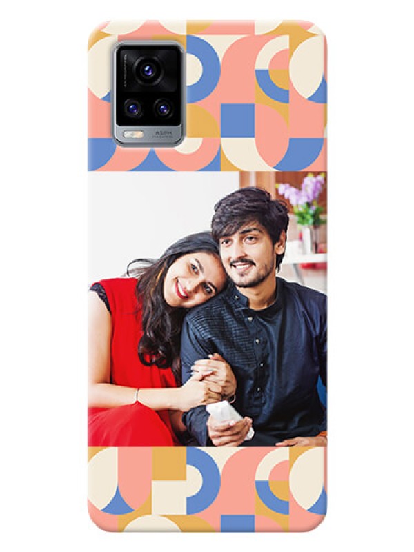 Custom Vivo V20 Custom Phone Covers: Semi-circle Maze Pattern Design