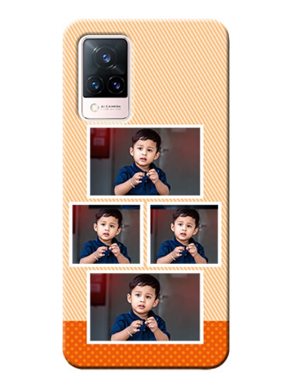 Custom Vivo V21 5G Mobile Back Covers: Bulk Photos Upload Design