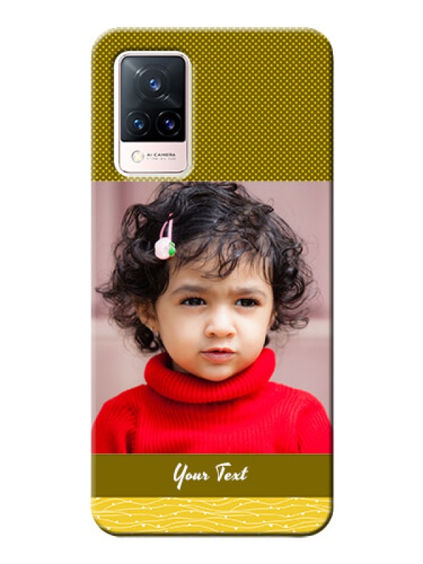 Custom Vivo V21 5G custom mobile back covers: Simple Green Color Design