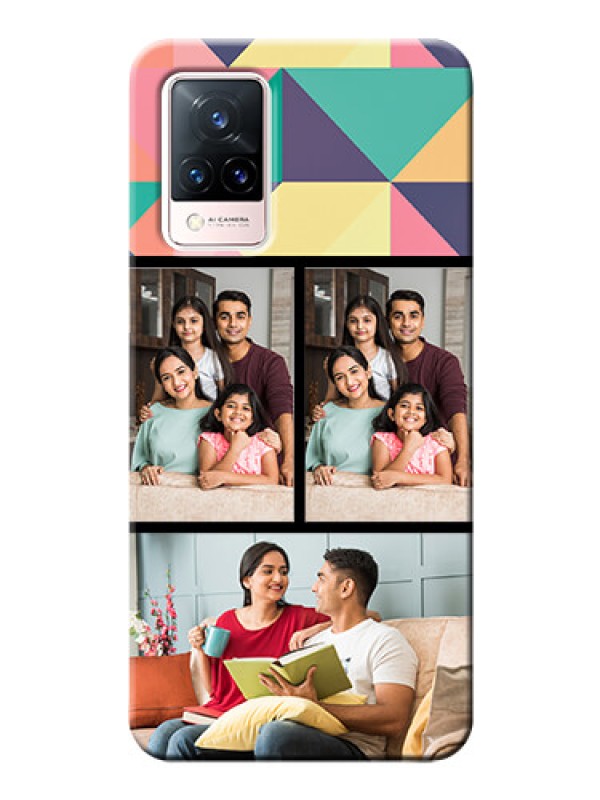 Custom Vivo V21 5G personalised phone covers: Bulk Pic Upload Design