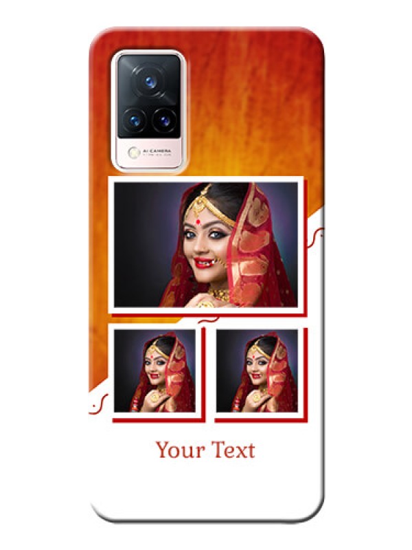 Custom Vivo V21 5G Personalised Phone Cases: Wedding Memories Design 