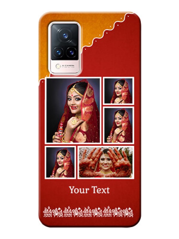 Custom Vivo V21 5G customized phone cases: Wedding Pic Upload Design