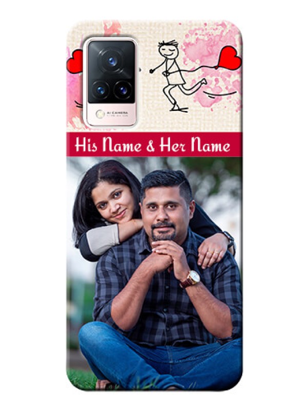 Custom Vivo V21 5G phone back covers: You and Me Case Design
