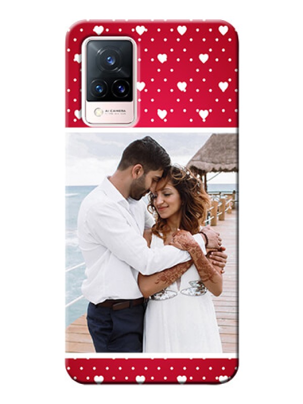 Custom Vivo V21 5G custom back covers: Hearts Mobile Case Design