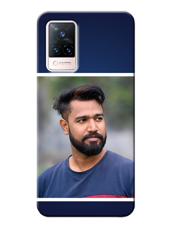 Custom Vivo V21 5G Mobile Cases: Simple Royal Blue Design