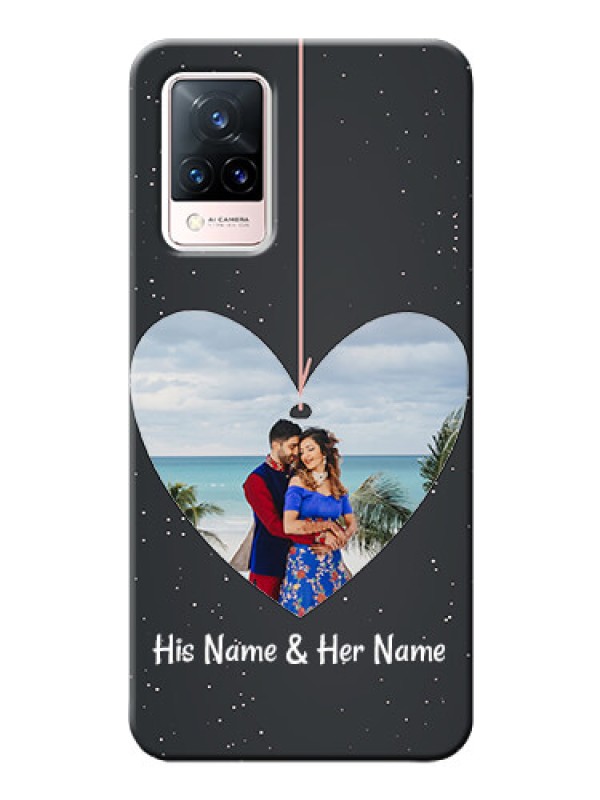 Custom Vivo V21 5G custom phone cases: Hanging Heart Design