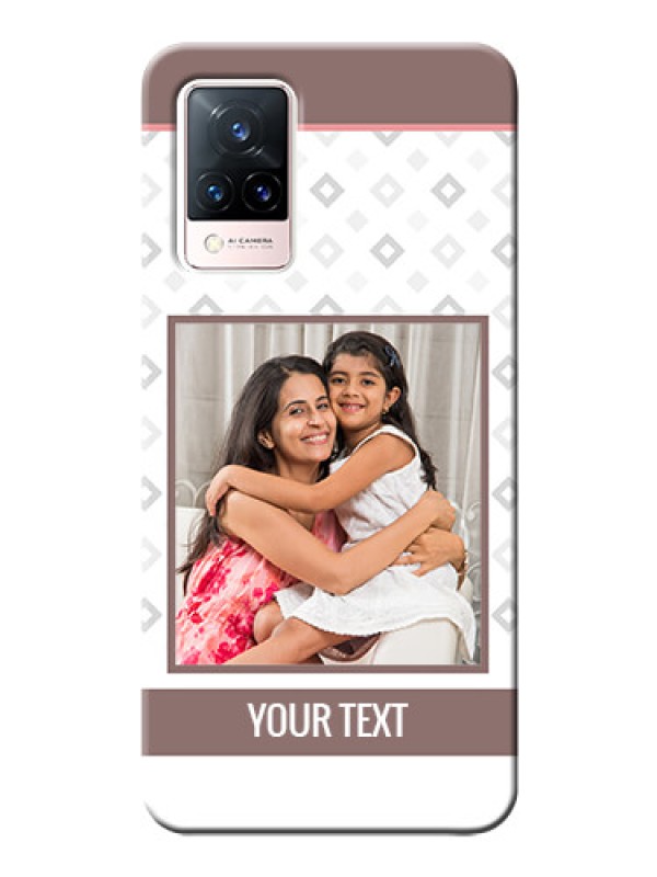 Custom Vivo V21 5G custom back covers: Simple Diamond Design