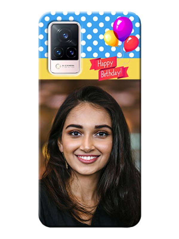 Custom Vivo V21 5G custom mobile back covers: Happy Birthday Design