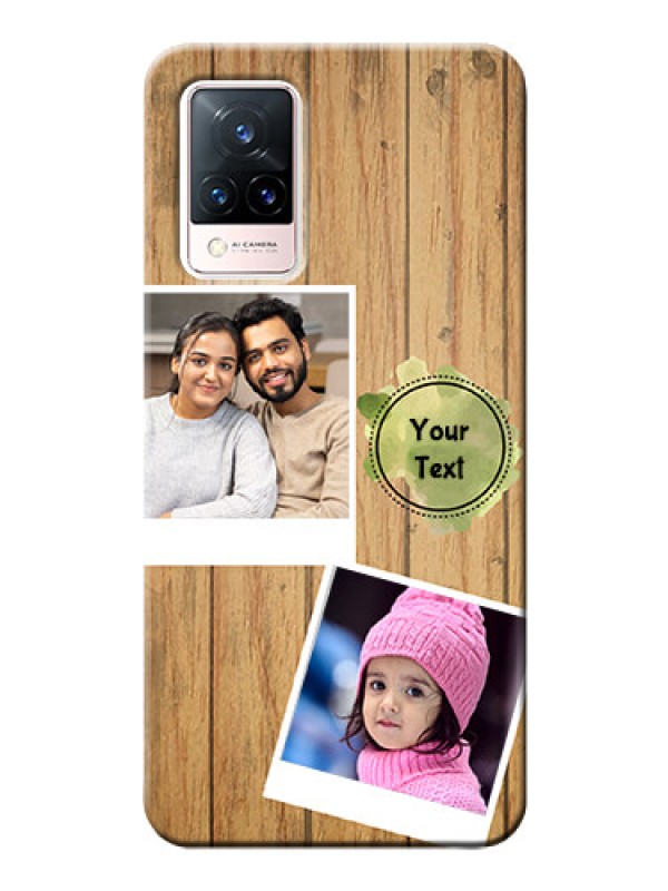 Custom Vivo V21 5G Custom Mobile Phone Covers: Wooden Texture Design