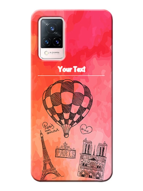 Custom Vivo V21 5G Personalized Mobile Covers: Paris Theme Design