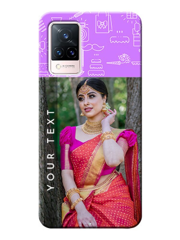 Custom Vivo V21 5G Personalized Phone Cases: Birthday Icons Design