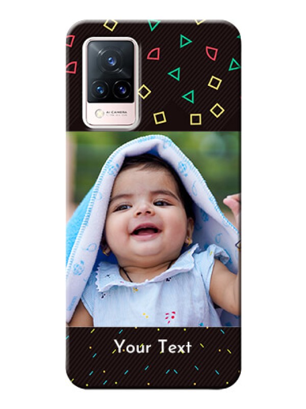 Custom Vivo V21 5G custom mobile cases with confetti birthday design