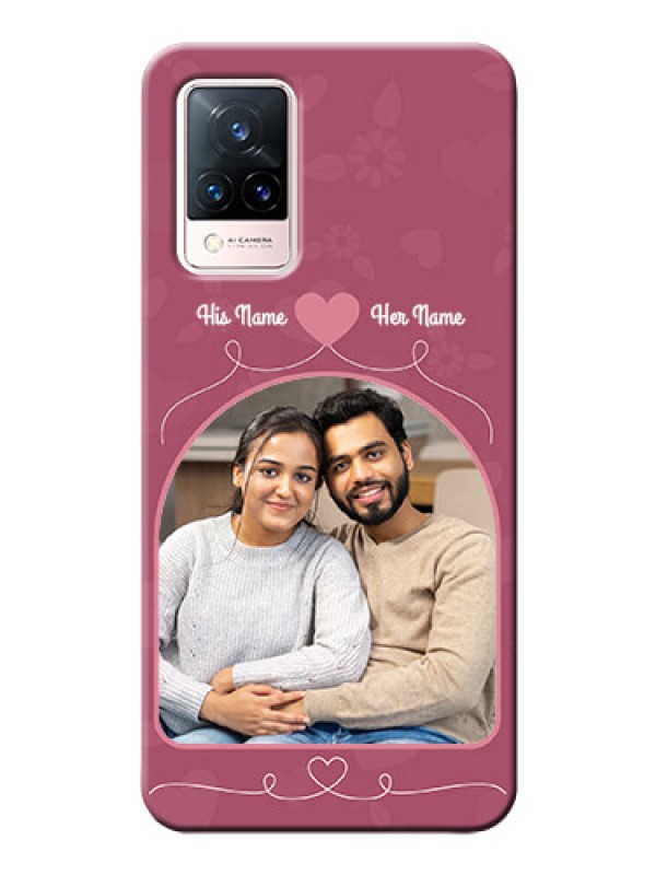 Custom Vivo V21 5G mobile phone covers: Love Floral Design