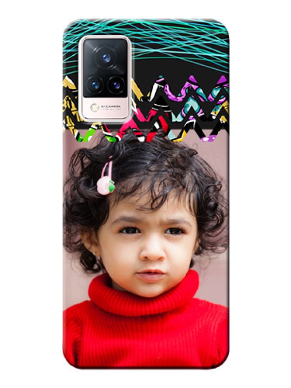 Custom Vivo V21 5G personalized phone covers: Neon Abstract Design