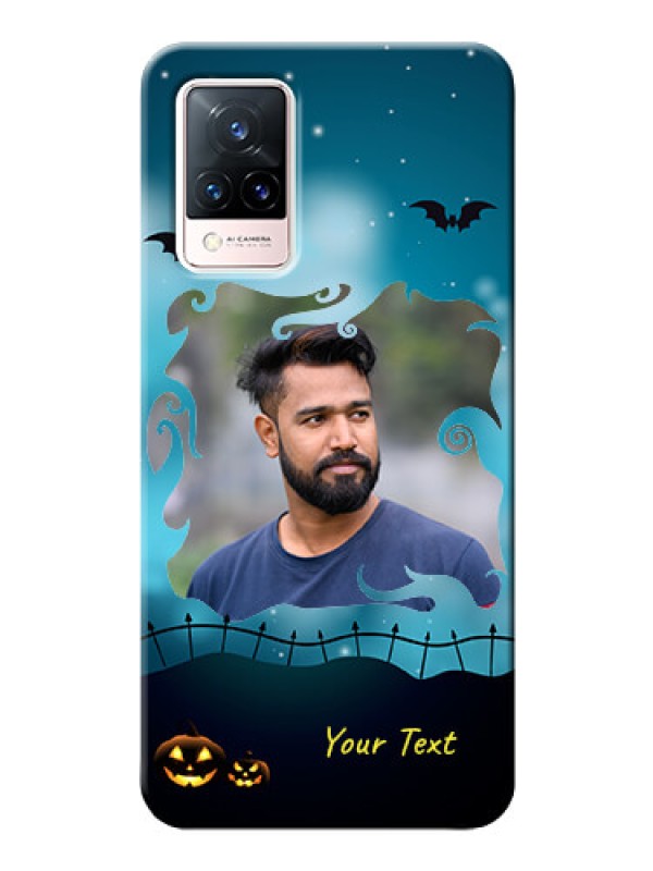 Custom Vivo V21 5G Personalised Phone Cases: Halloween frame design