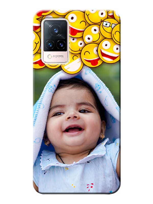 Custom Vivo V21 5G Custom Phone Cases with Smiley Emoji Design