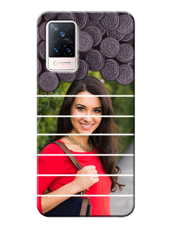 Custom Vivo V21 5G Custom Mobile Covers with Oreo Biscuit Design