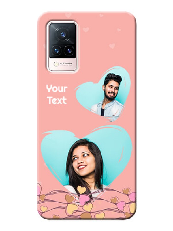 Custom Vivo V21 5G customized phone cases: Love Doodle Design