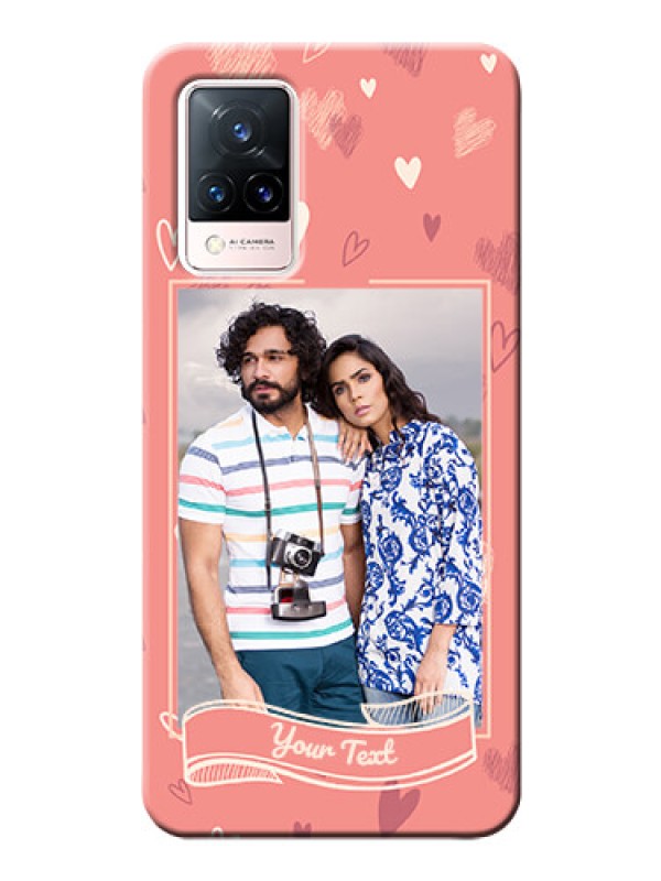 Custom Vivo V21 5G custom mobile phone cases: love doodle art Design