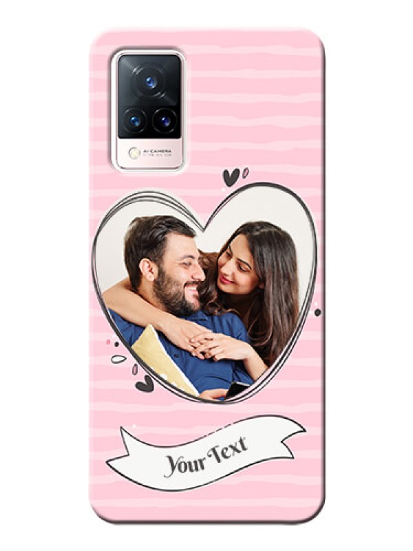 Custom Vivo V21 5G custom mobile phone covers: Vintage Heart Design