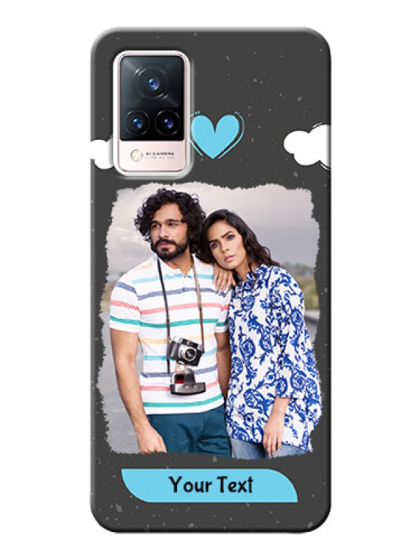 Custom Vivo V21 5G Mobile Back Covers: splashes with love doodles Design