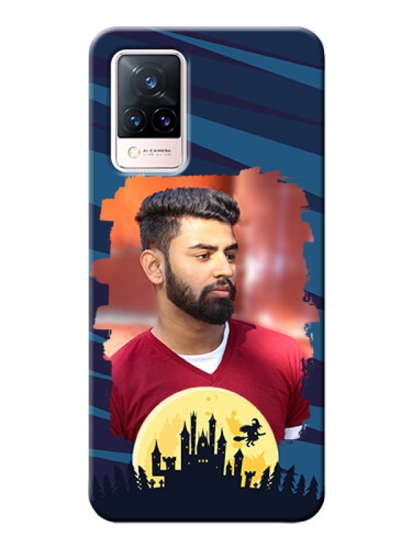 Custom Vivo V21 5G Back Covers: Halloween Witch Design 