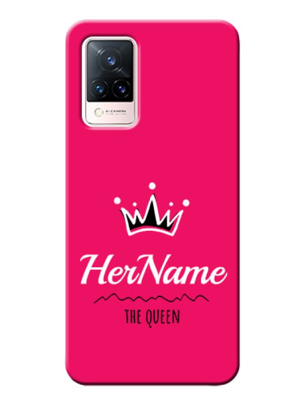 Custom Vivo V21 5G Queen Phone Case with Name