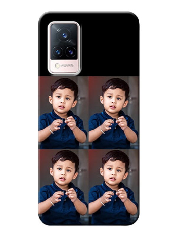 Custom Vivo V21 5G 4 Image Holder on Mobile Cover