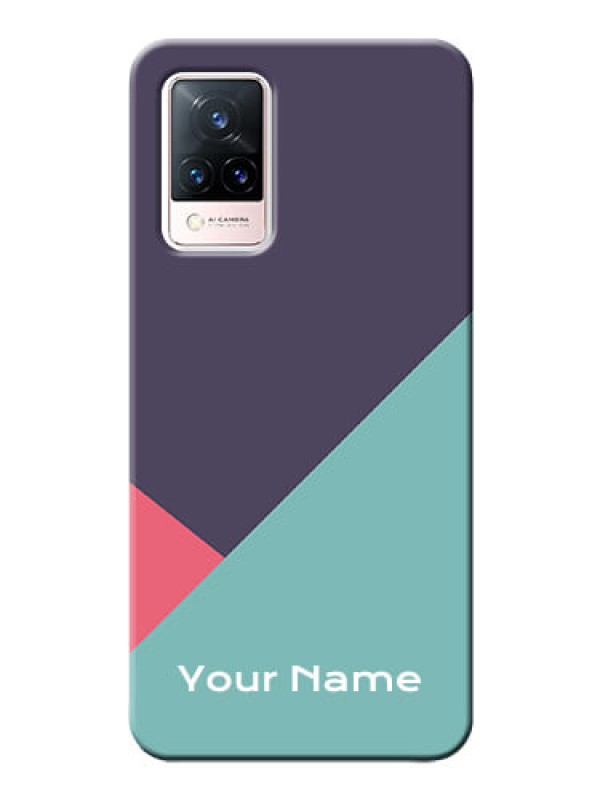 Custom Vivo V21 5G Custom Phone Cases: Tri Color abstract Design