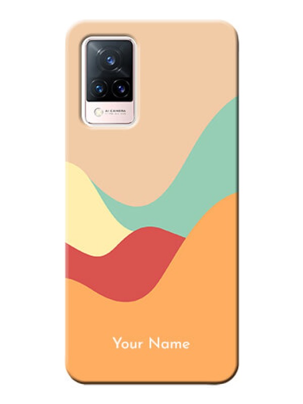 Custom Vivo V21 5G Custom Mobile Case with Ocean Waves Multi-colour Design