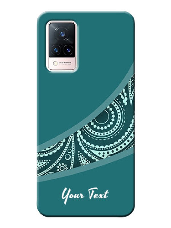 Custom Vivo V21 5G Custom Phone Covers: semi visible floral Design