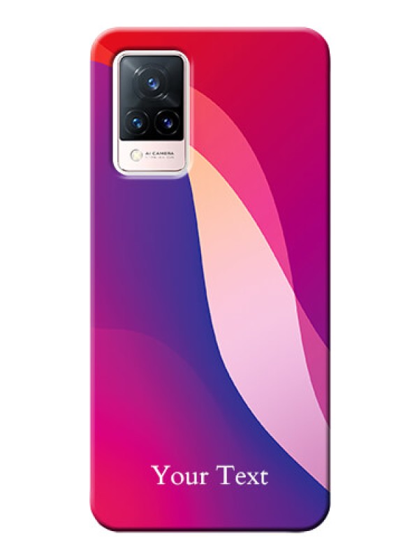 Custom Vivo V21 5G Mobile Back Covers: Digital abstract Overlap Design