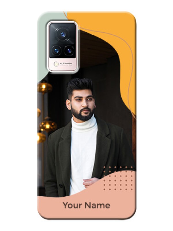Custom Vivo V21 5G Custom Phone Cases: Tri-coloured overlay design