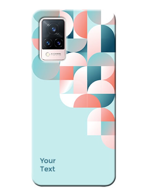 Custom Vivo V21 5G Back Covers: Stylish Semi-circle Pattern Design