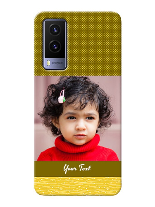 Custom Vivo V21E 5G custom mobile back covers: Simple Green Color Design