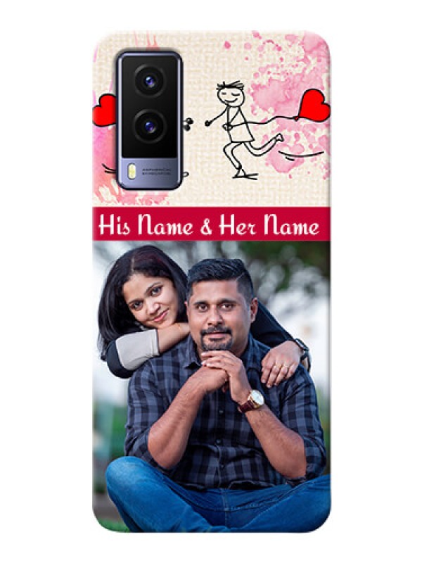 Custom Vivo V21E 5G phone back covers: You and Me Case Design