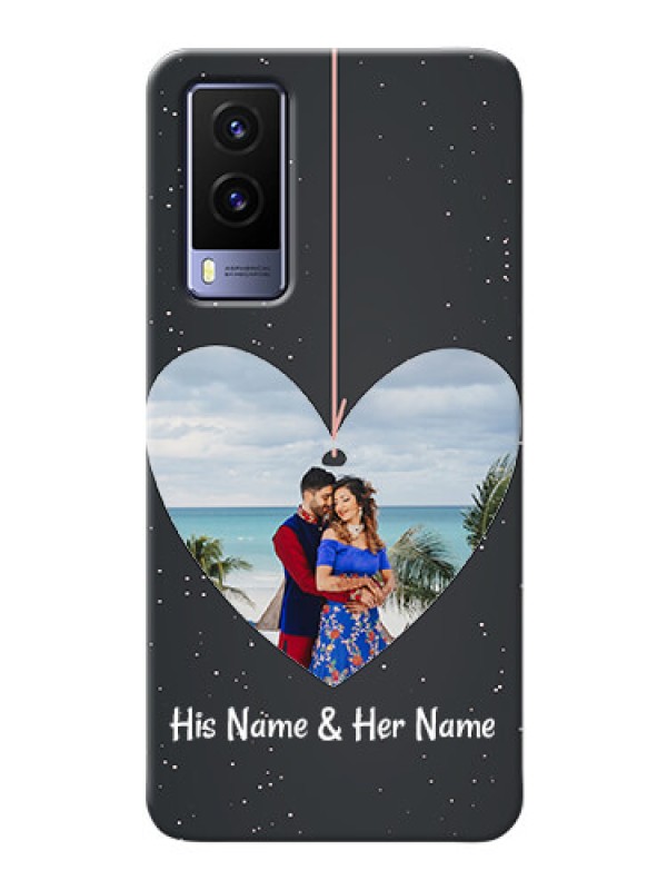 Custom Vivo V21E 5G custom phone cases: Hanging Heart Design