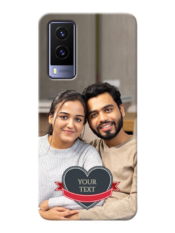 Custom Vivo V21E 5G mobile back covers online: Just Married Couple Design