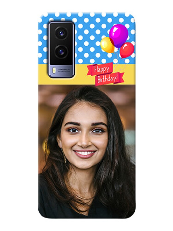Custom Vivo V21E 5G custom mobile back covers: Happy Birthday Design