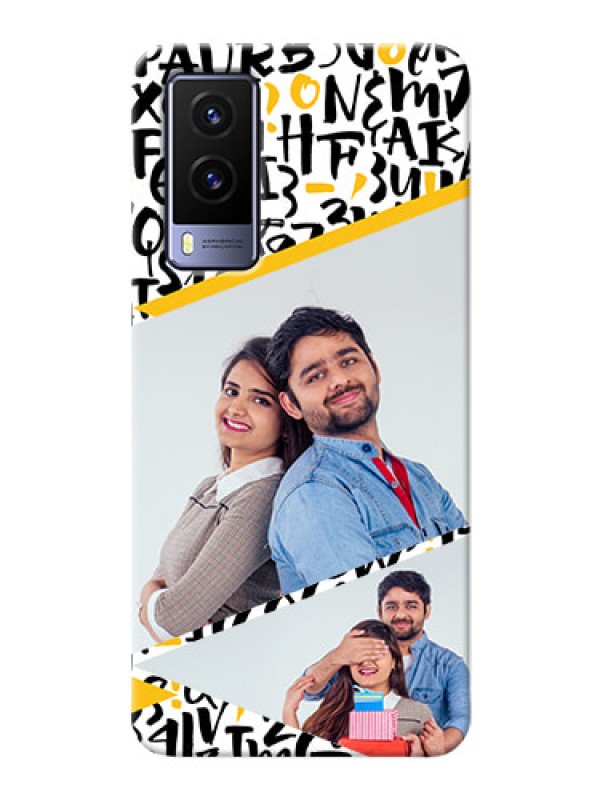 Custom Vivo V21E 5G Phone Back Covers: Letters Pattern Design