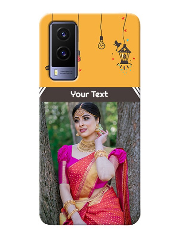 Custom Vivo V21E 5G custom back covers with Family Picture and Icons 