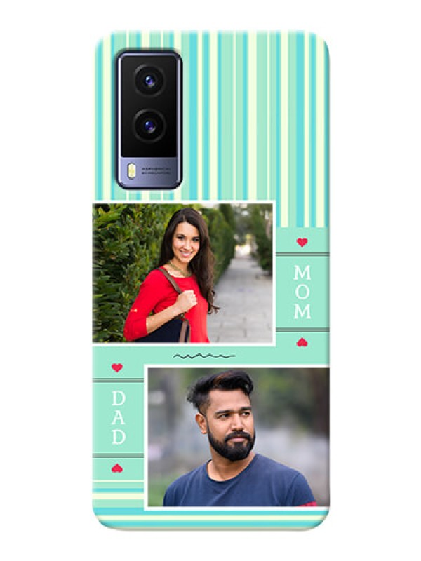 Custom Vivo V21E 5G custom mobile phone covers: Mom & Dad Pic Design