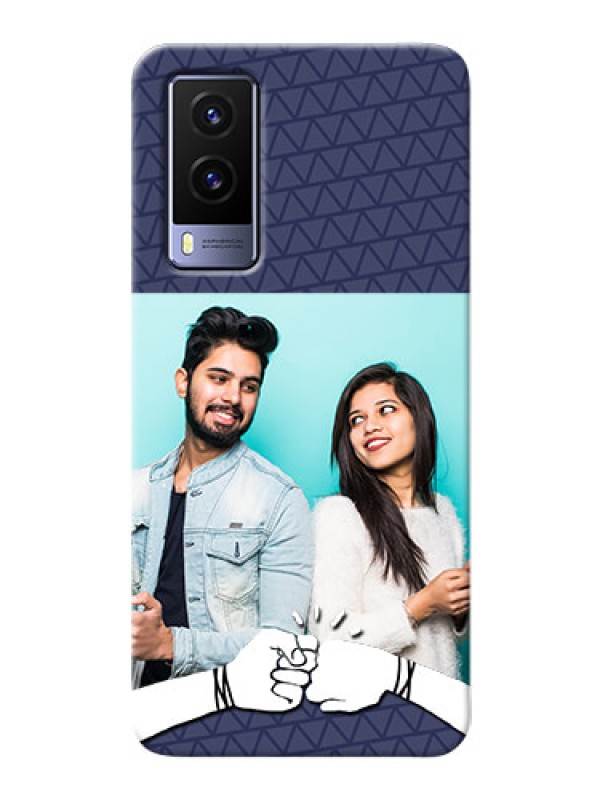 Custom Vivo V21E 5G Mobile Covers Online with Best Friends Design 