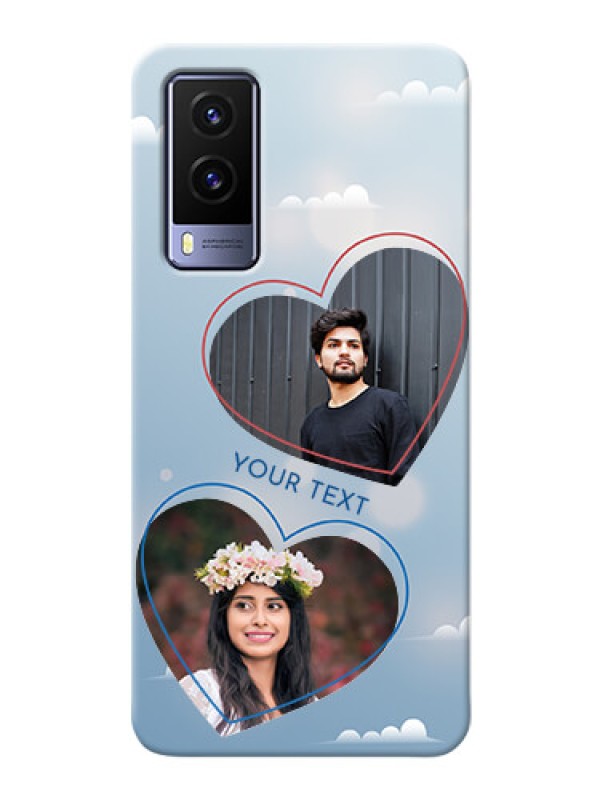 Custom Vivo V21E 5G Phone Cases: Blue Color Couple Design 