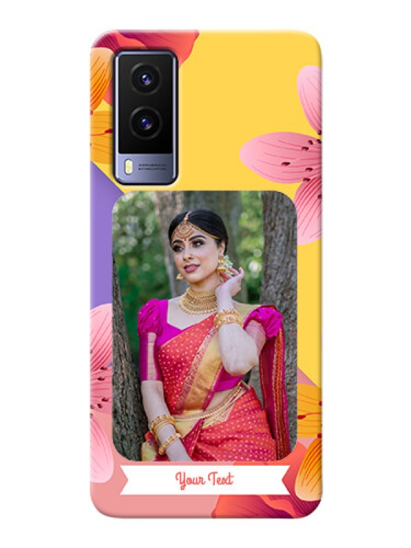 Custom Vivo V21E 5G Mobile Covers: 3 Image With Vintage Floral Design