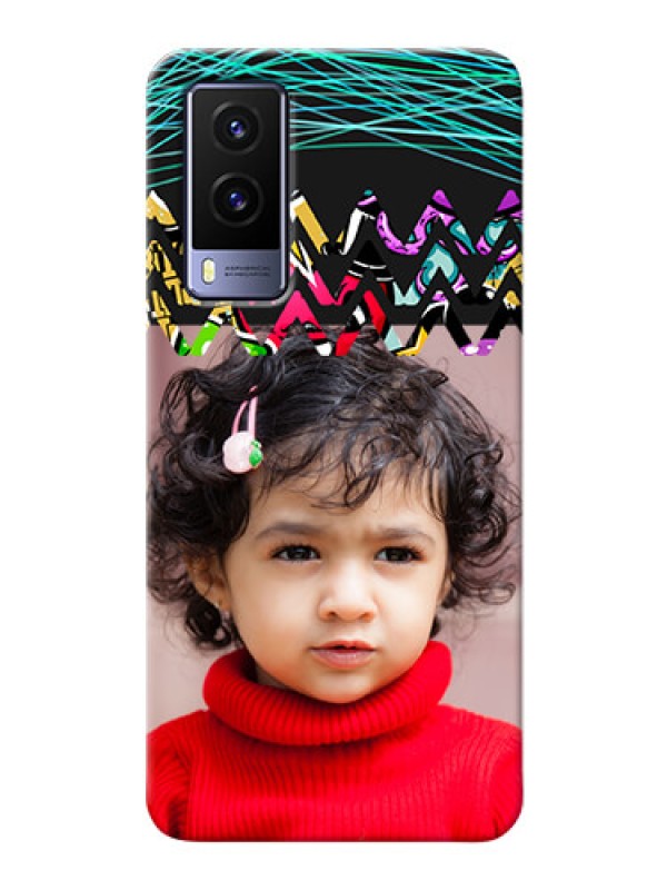 Custom Vivo V21E 5G personalized phone covers: Neon Abstract Design