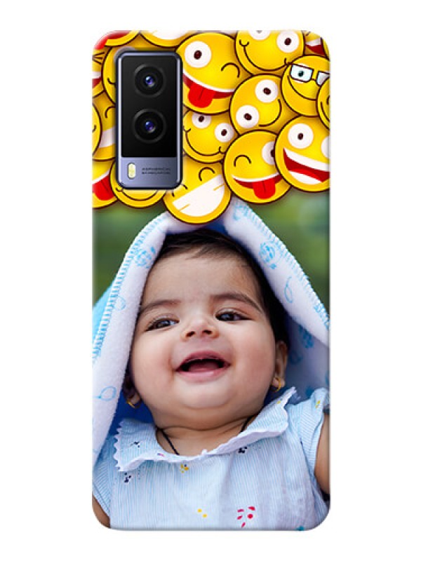 Custom Vivo V21E 5G Custom Phone Cases with Smiley Emoji Design