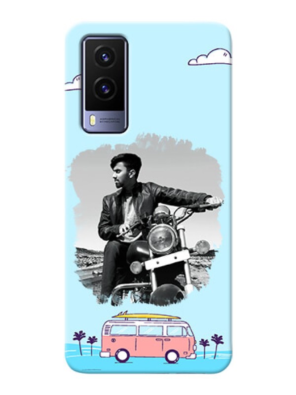 Custom Vivo V21E 5G Mobile Covers Online: Travel & Adventure Design